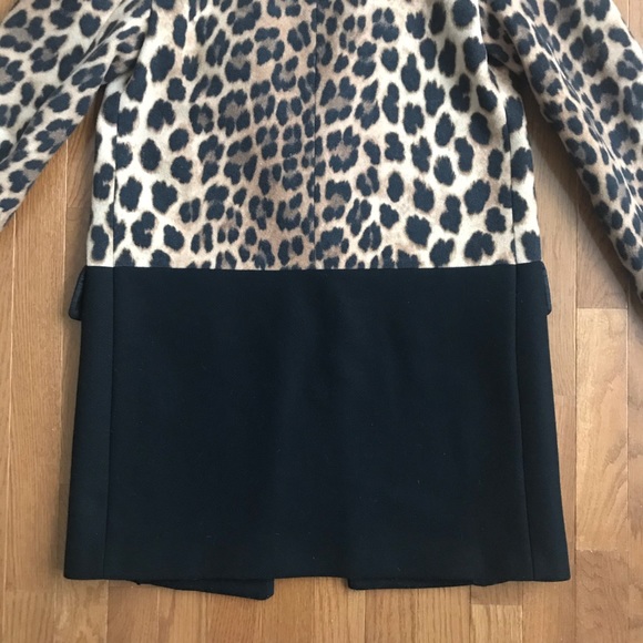 ZARA Leopard and Colorblock Coat - Picture 7 of 8